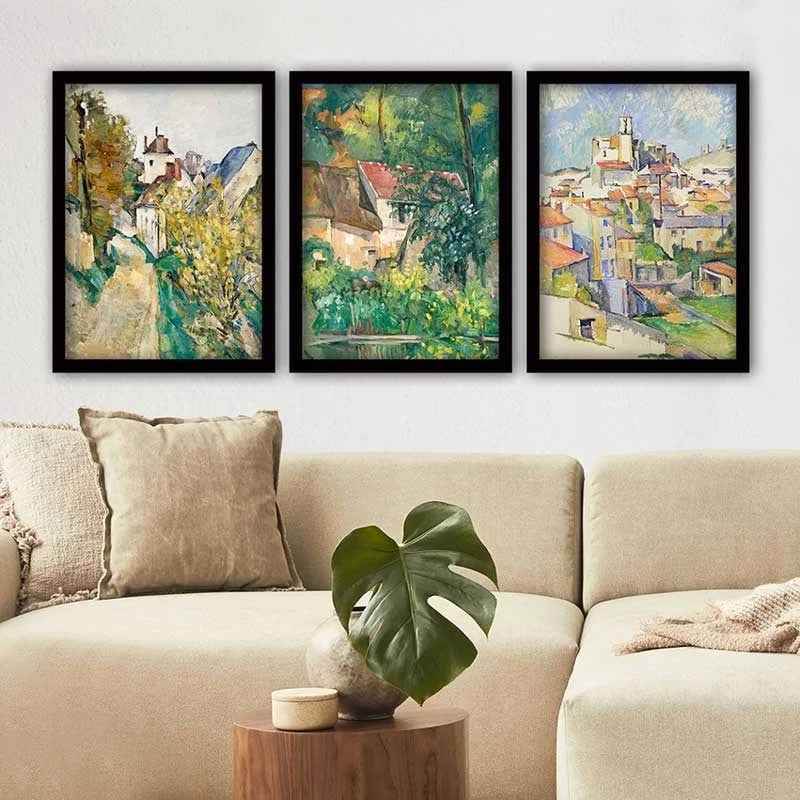 Pikturë dekorative me kornizë (3 copë), Wallity, 3SC_UN2036304_3545