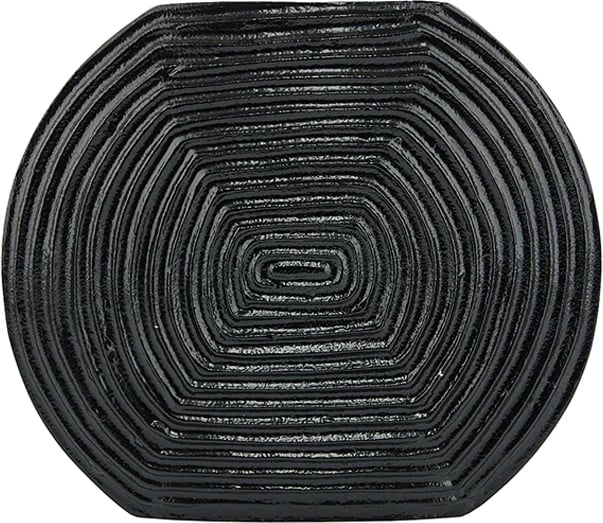 Vazo LINEAR, alumin, e zezë, 28x6x24cm