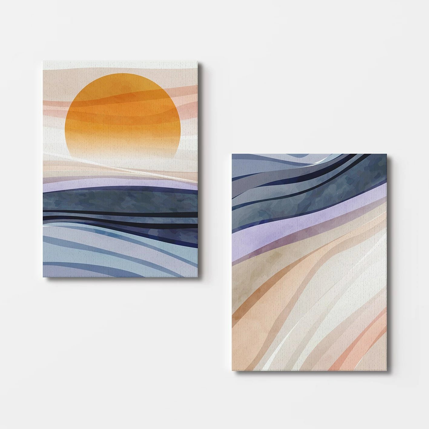 Pikturë dekorative në kanavacë (2 copë), Wallity, 2KNV4336, 70x100 cm