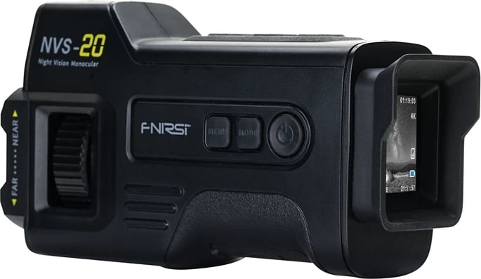 monokular vizion nate dixhital, FNIRSI, NVS-20, regjistrim 4K, foto 36MP, zmadhim 6x, IR 850 nm, ekran 1.54", memorie 32GB, me bateri 18650