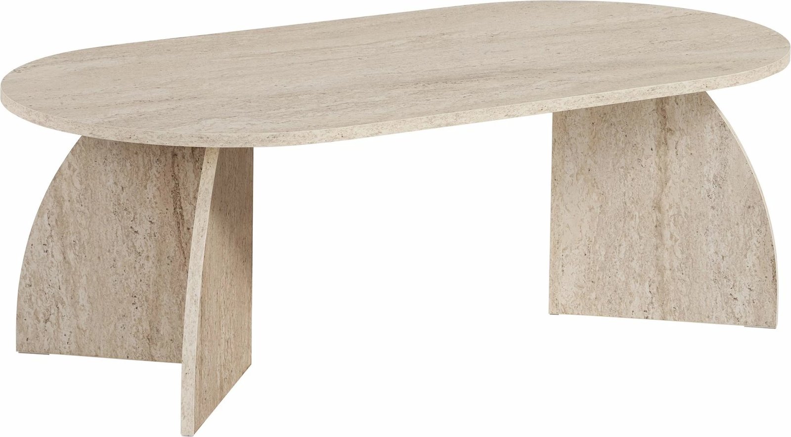 Tavolinë kafeje Nordure, ngjyrë travertin