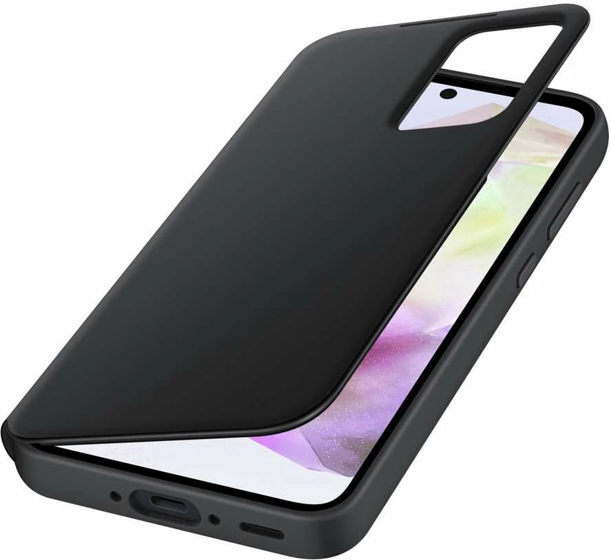 Mbështjellës Samsung Smart View Wallet EF-ZA356CBEGWW për Galaxy A35, i zi