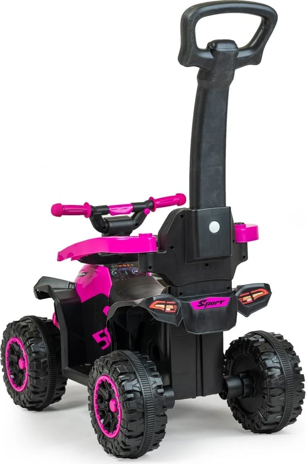 mjet shtytës fëmijësh, Baby Mix, Mega, me dorezë shtytëse, kapacitet 30 kg, buton me efekte zanore, blu