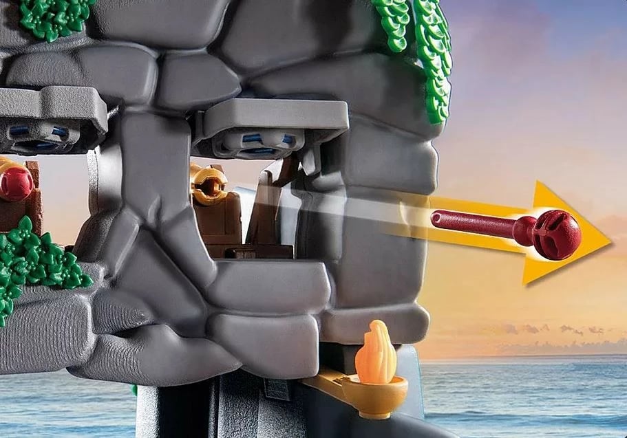 Set lodrash Playmobil Pirates Skull Island 71531 me figura dhe 73 pjesë