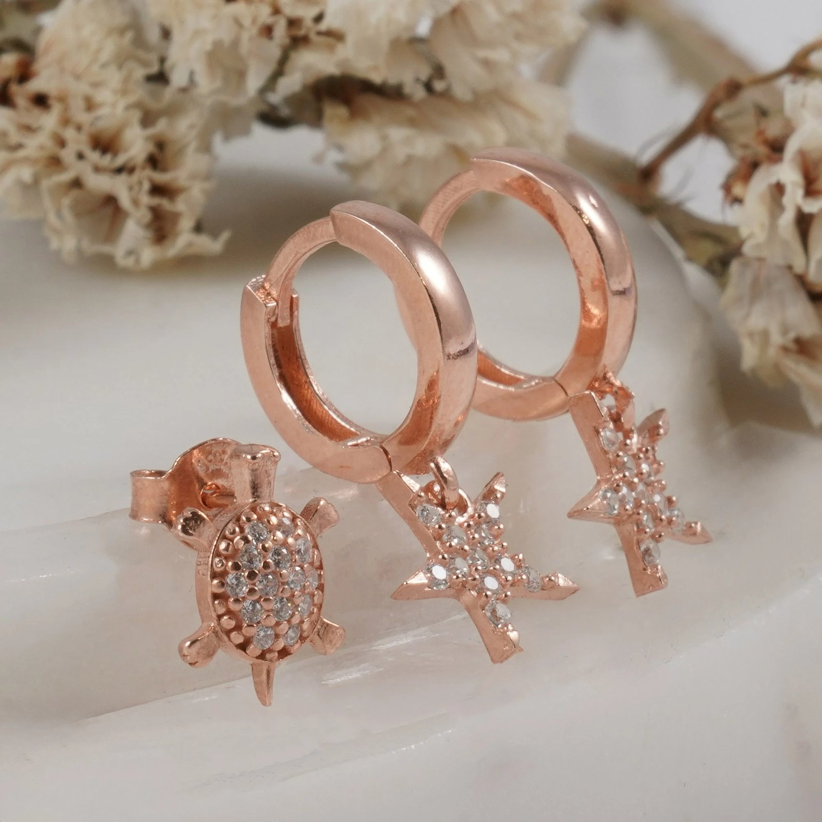 Vathë argjendi ngjyrë ari rozë, Jumeon, 10315ROS