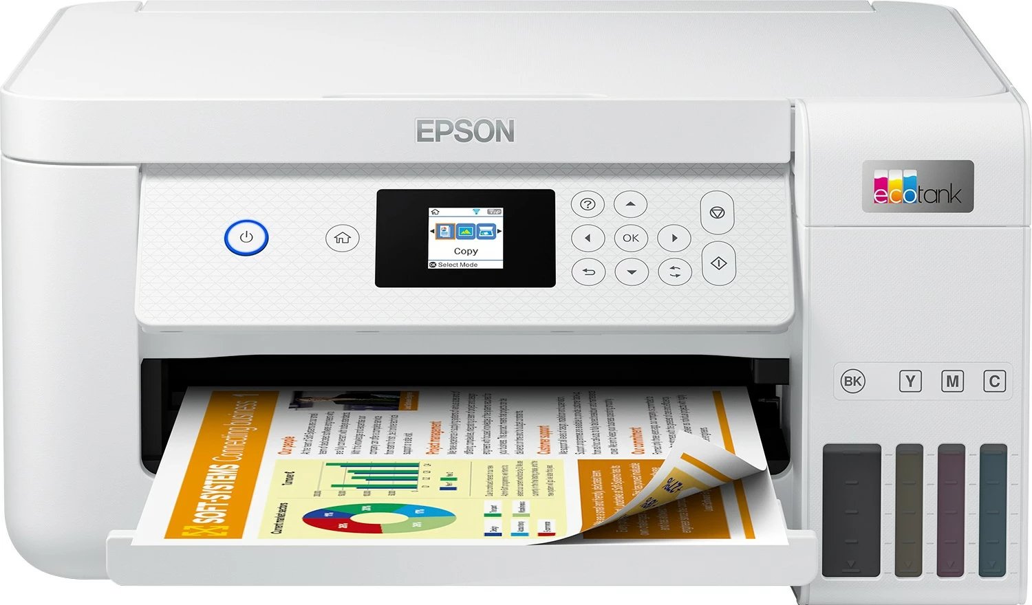 Printer Epson EcoTank ET-2856, Inkjet, Printim ngjyra, A4, Bardhë