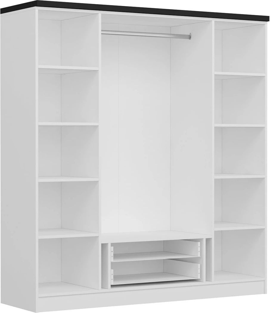 Dollap Hanah Home, Kale Plus - 3908, ngjyrë e bardhë