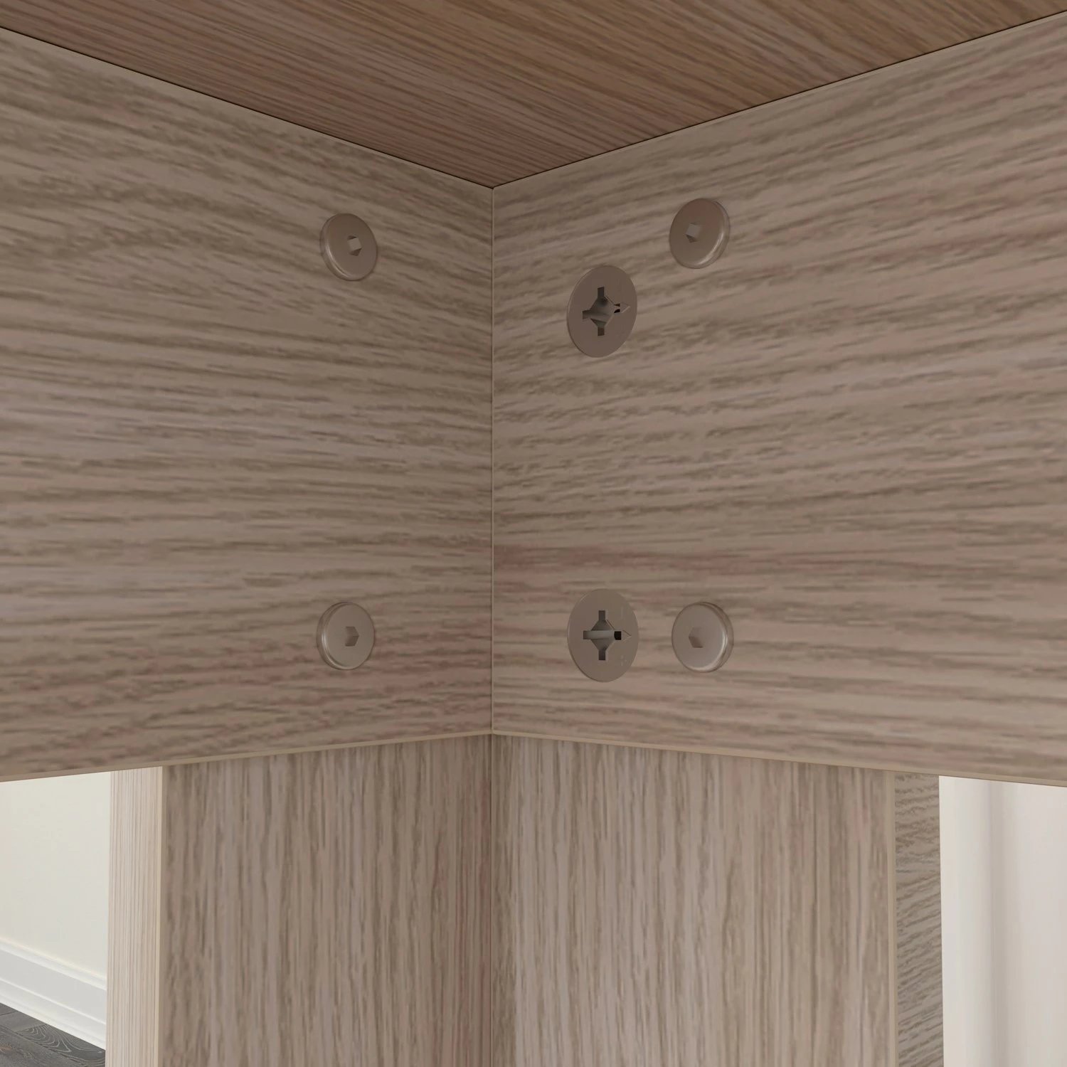 Tavolinë ngrënieje Hanah Home, një pjesë, 90 cm, ngjyrë lisi