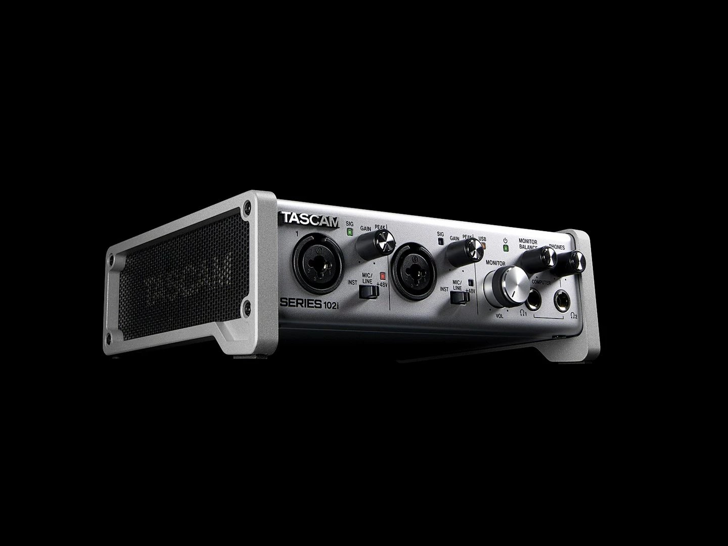 Interfejs audio TASCAM SERIES 102i, 2 kanale, 24 bit, Argjend