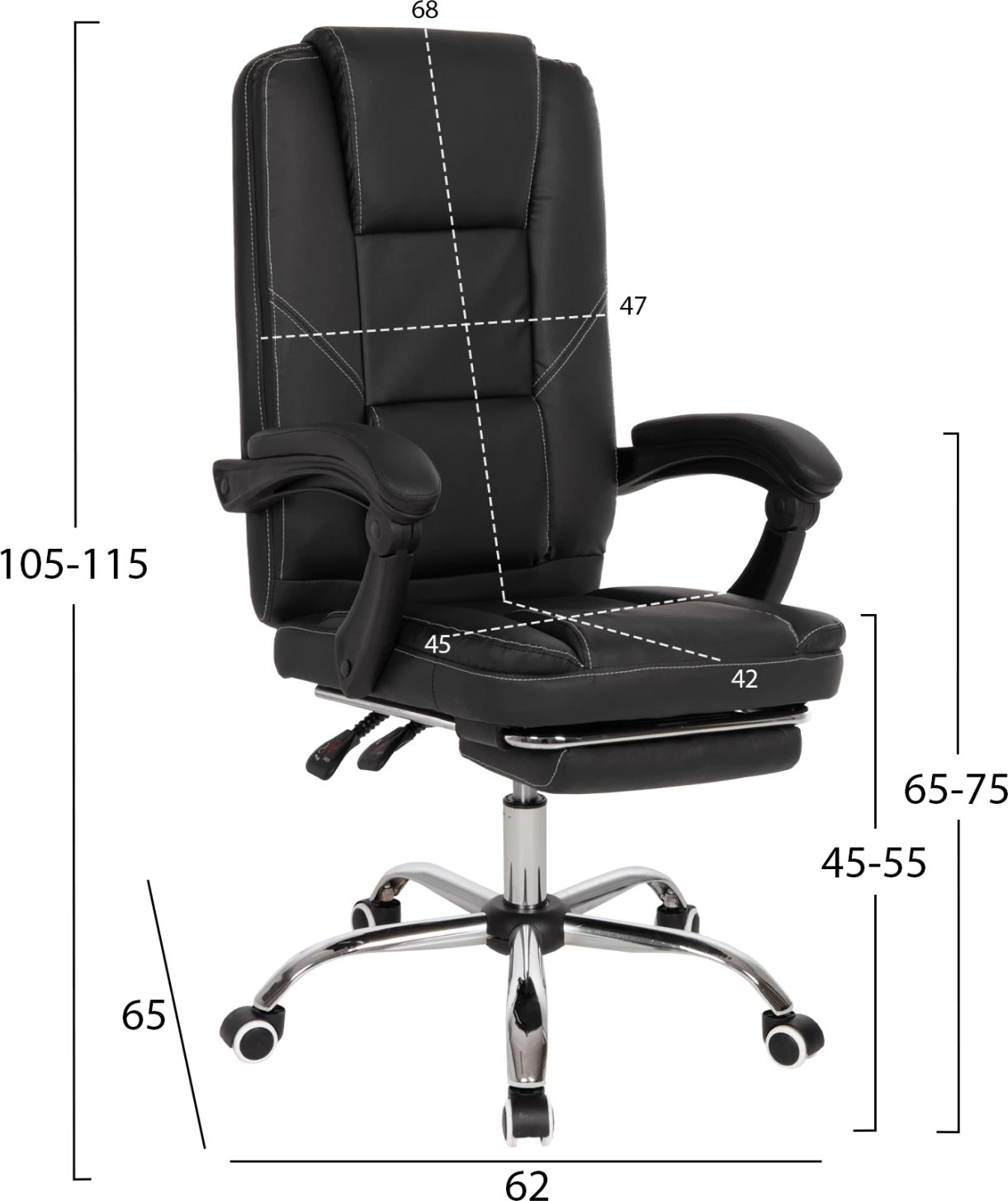 Karrige zyre SEENA FH1190.01, e zezë