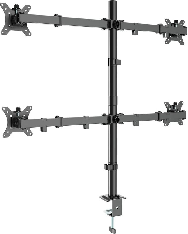 Krah montimi për tavolinë GEMBIRD MA-D4-01 për 4 monitorë, 13-32 inç, i zi