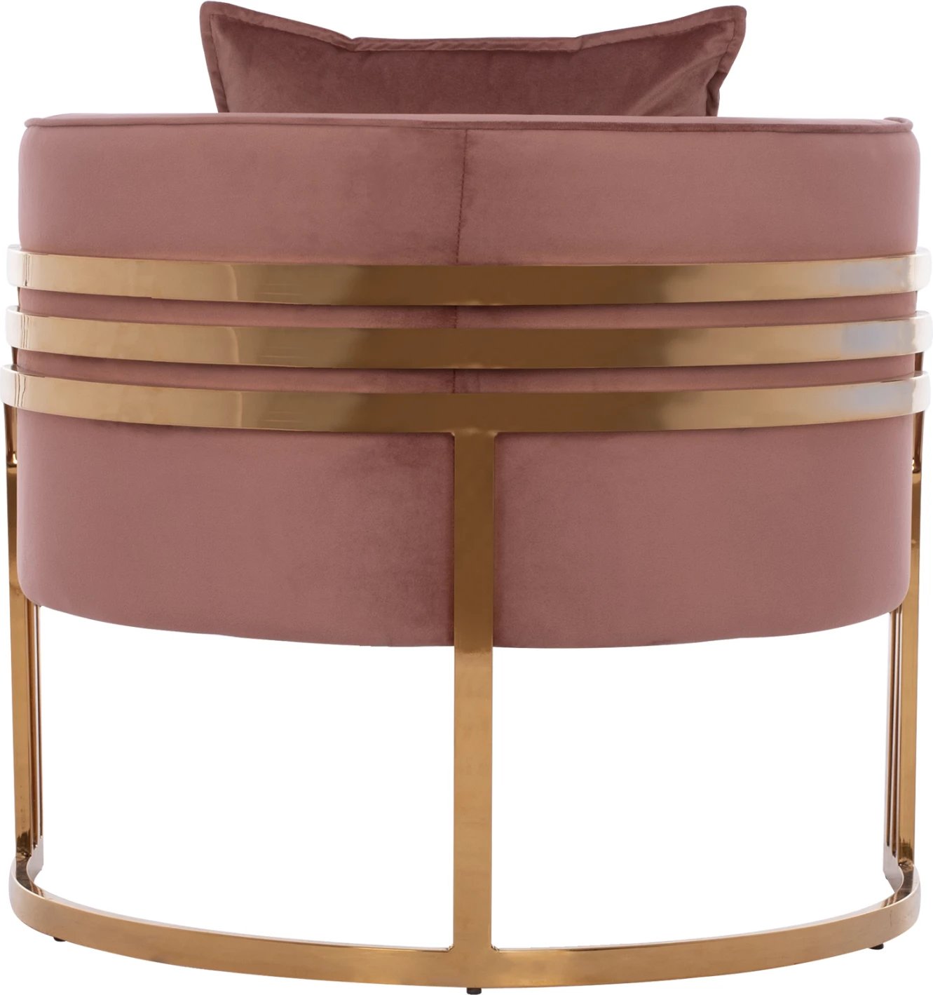 Karrige TIANA me kornizë metali të artë dhe shpinë të ulët FH8738.02