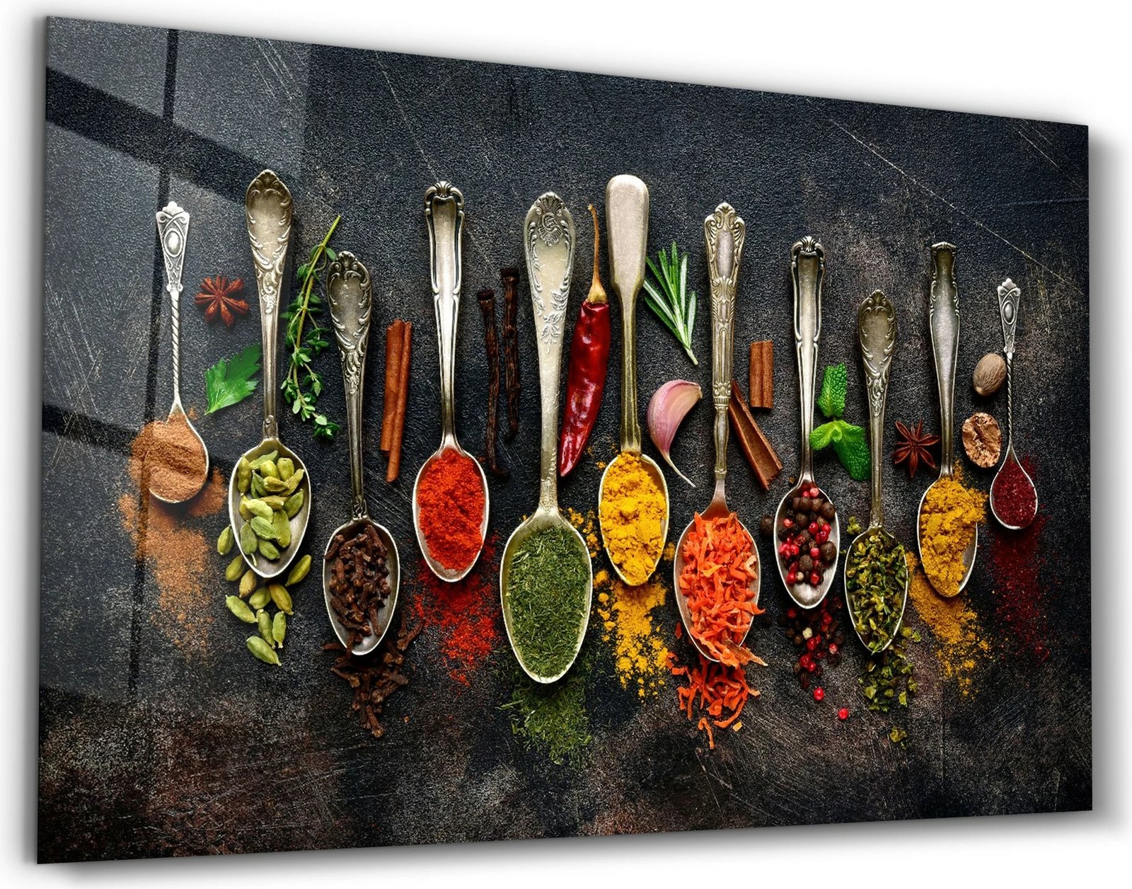 Pikturë dekorative prej xhami të temperuar, shumëngjyrëshe, CAM-5027, 46x72cm