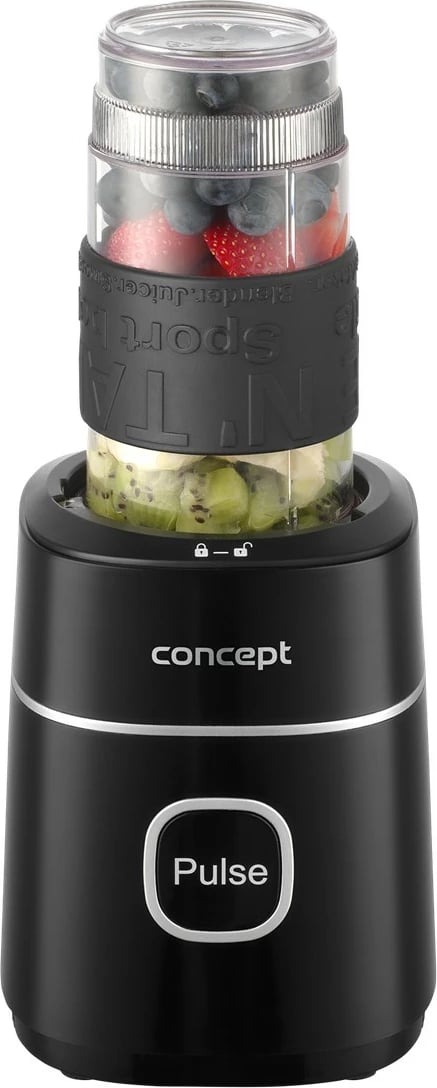 Blender, Concept SM3490, 700 W, Tritan 1 L + 570 ml + 400 ml, mulli për erëza, e zezë