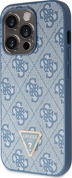 Mbështjellës Guess GUHCP14LP4TDSCPB për iPhone 14 Pro 6.1", hardcase, Crossbody 4G Metal Logo, Blu