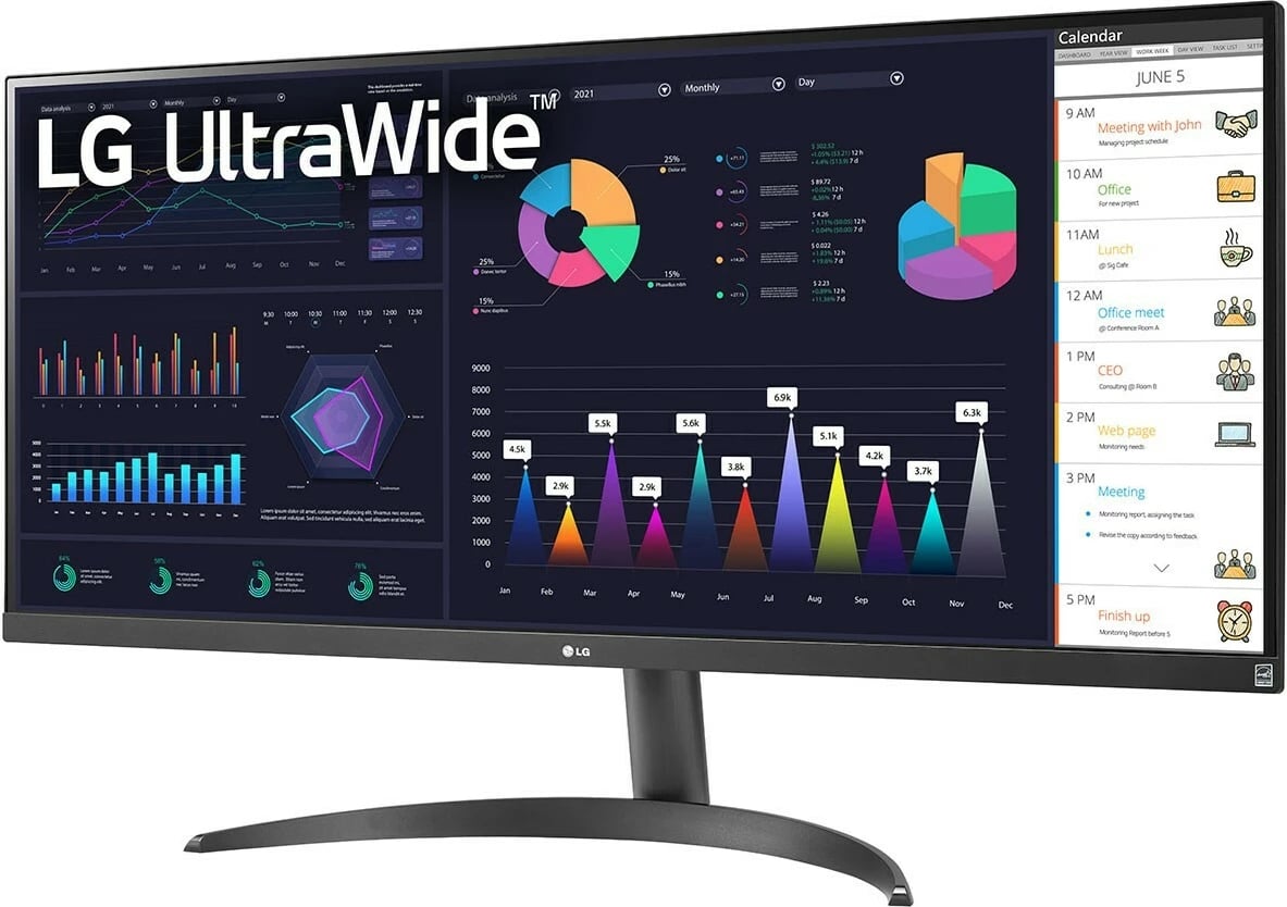 Monitor LG UltraWide 34WQ500-B, 34", UWFHD, 100Hz