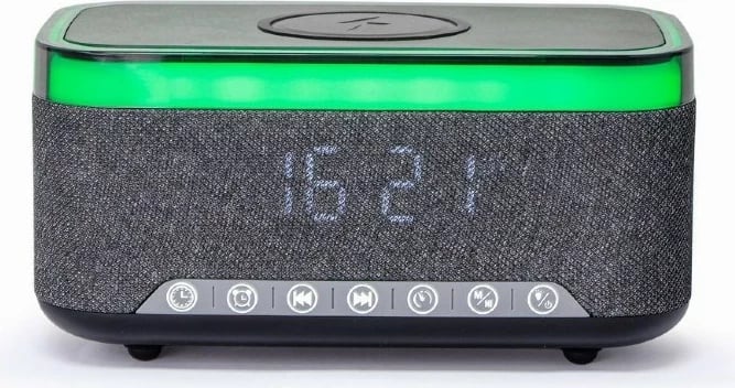 Ora alarmi digjitale Gembird DAC-SPKBT-QC15-BK, Bluetooth, E zezë
