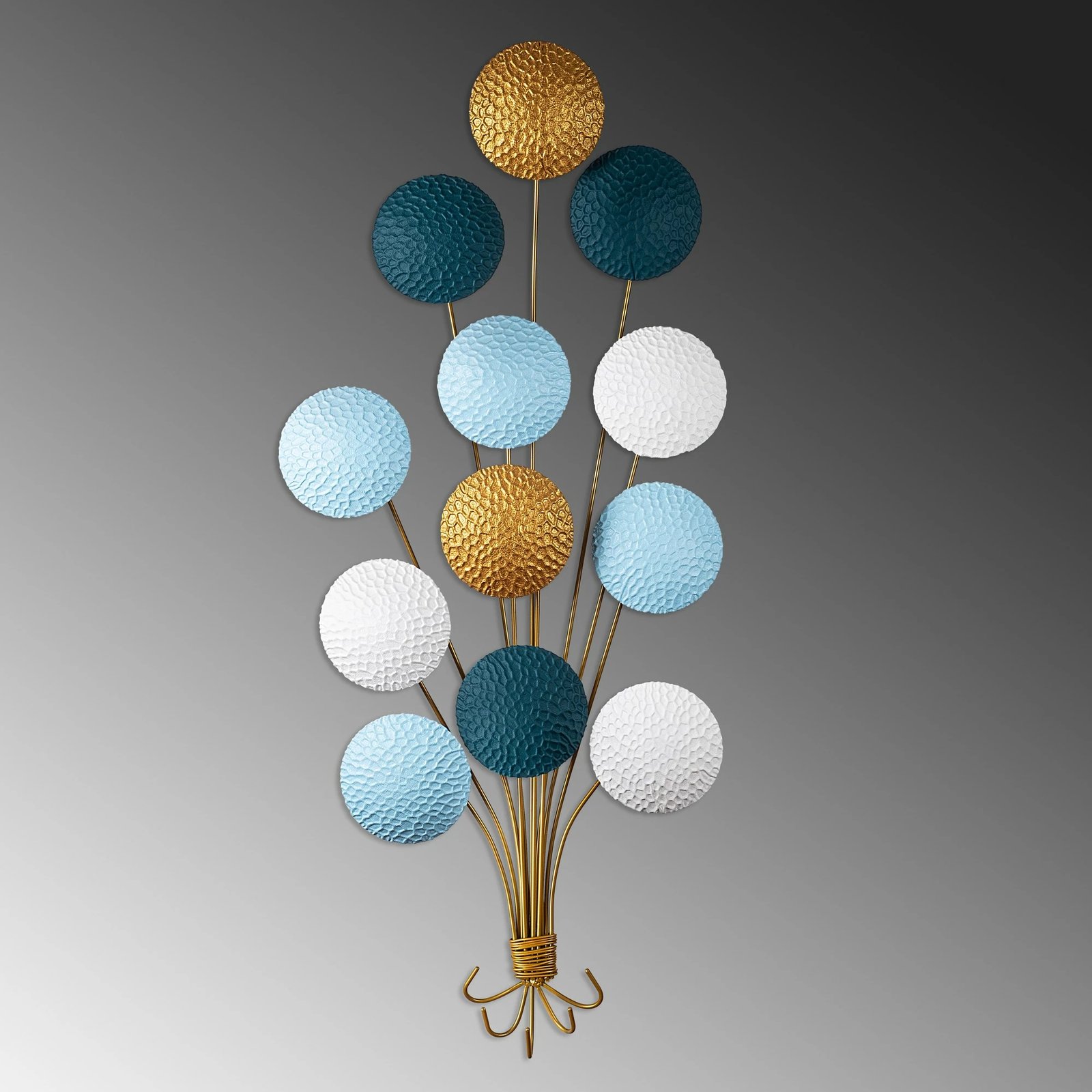 Aksesor dekorativ metalik për mur Wallity, Speckle, shumëngjyrësh, 50x100x4cm