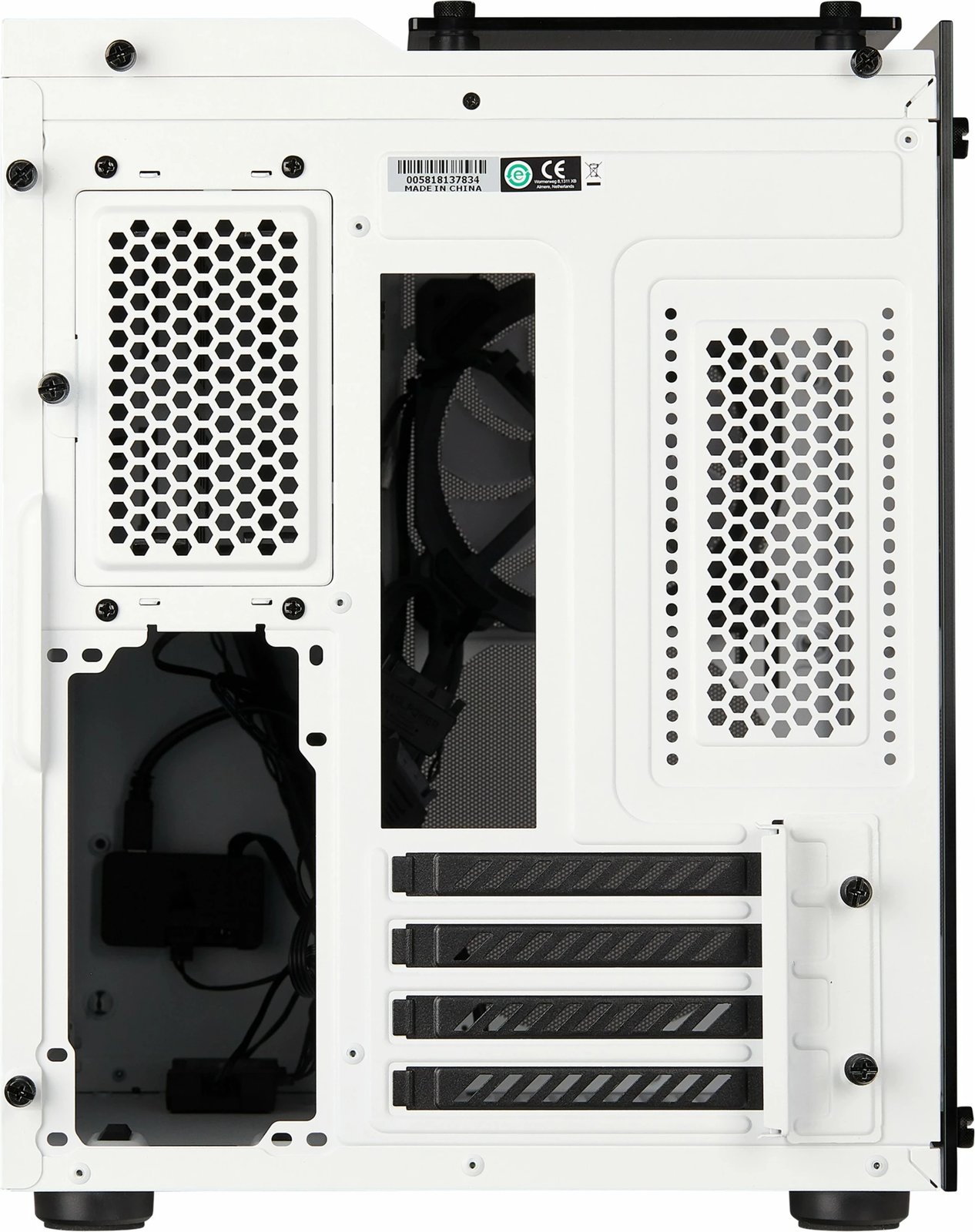 Kasë Corsair Crystal 280X, micro ATX, xham i temperuar, e bardhë Kasë Corsair Crystal 280X, micro ATX, xham i temperuar, e bardhë