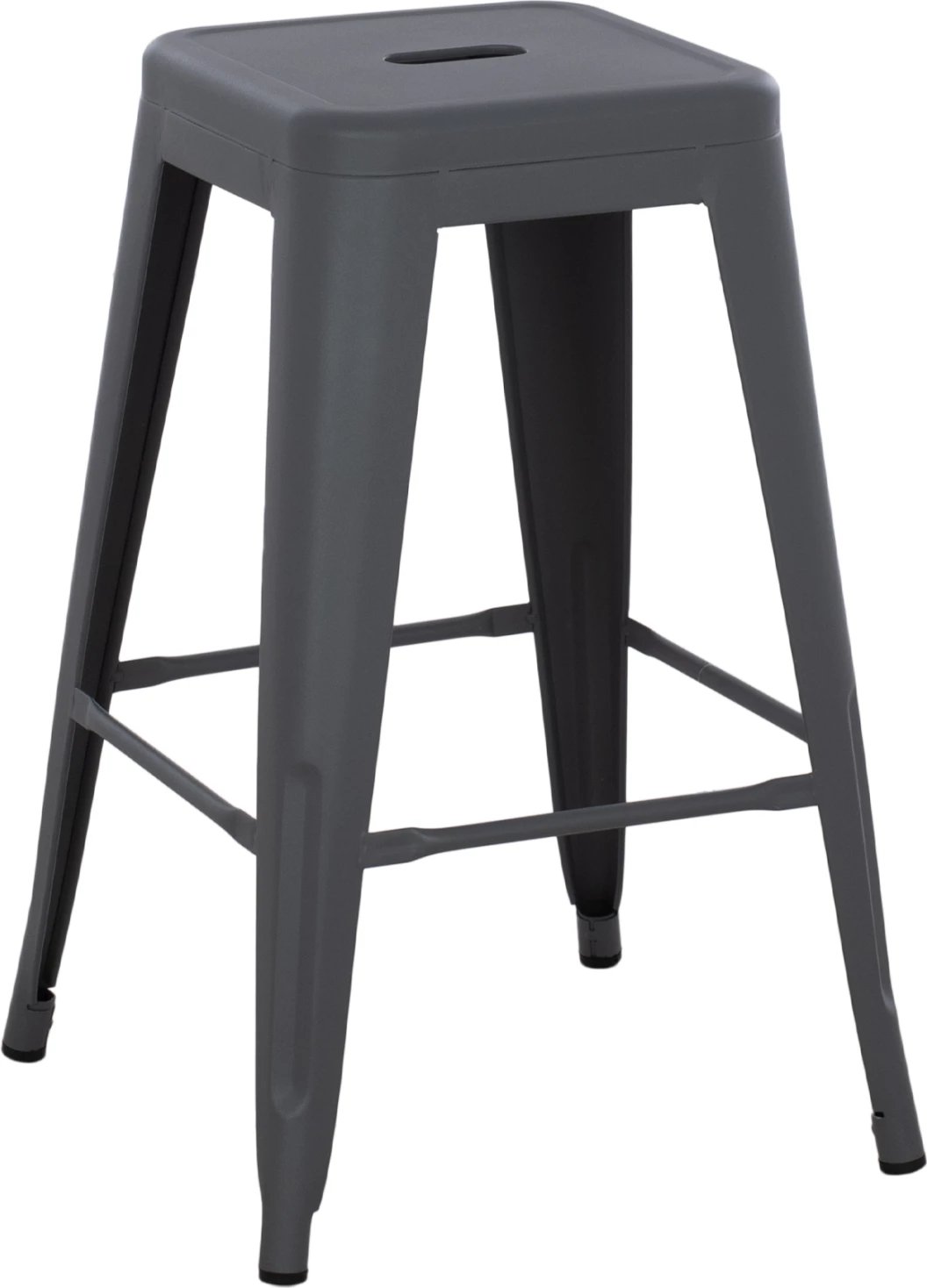 Karrige për bar mesatare MELITA-PRO FH8573.50 metalike ngjyrë gri 43x43x67 cm