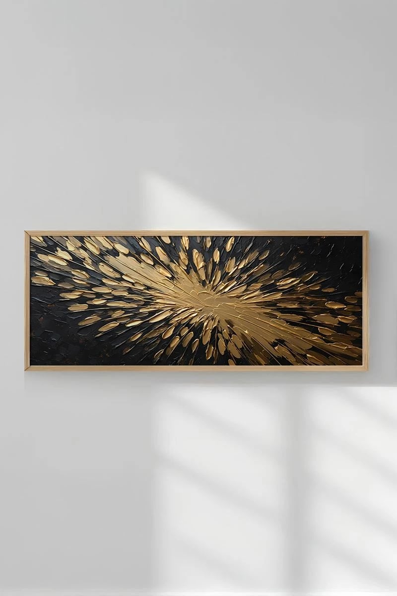 Pikturë dekorative me kornizë, Wallity, Artsmdfyty20-3370, shumëngjyrëshe, 33x70cm