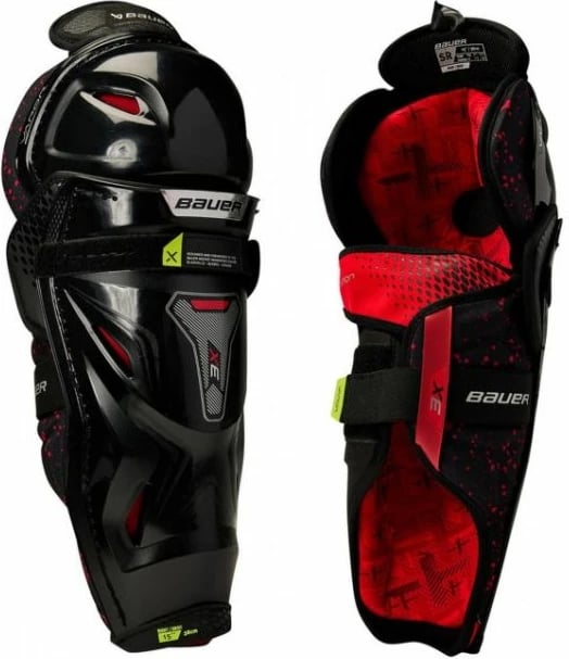 Mbrojtëse gjunjë për hokej Bauer Vapor 3X M, të zeza dhe të kuqe