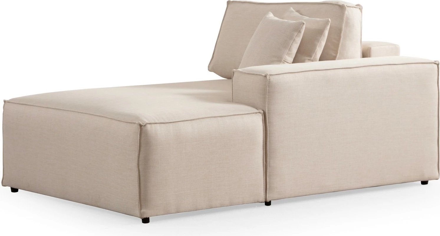 Kënd-sofë krevate Atelier del Sofa, kënd i djathtë, ngjyrë ecru