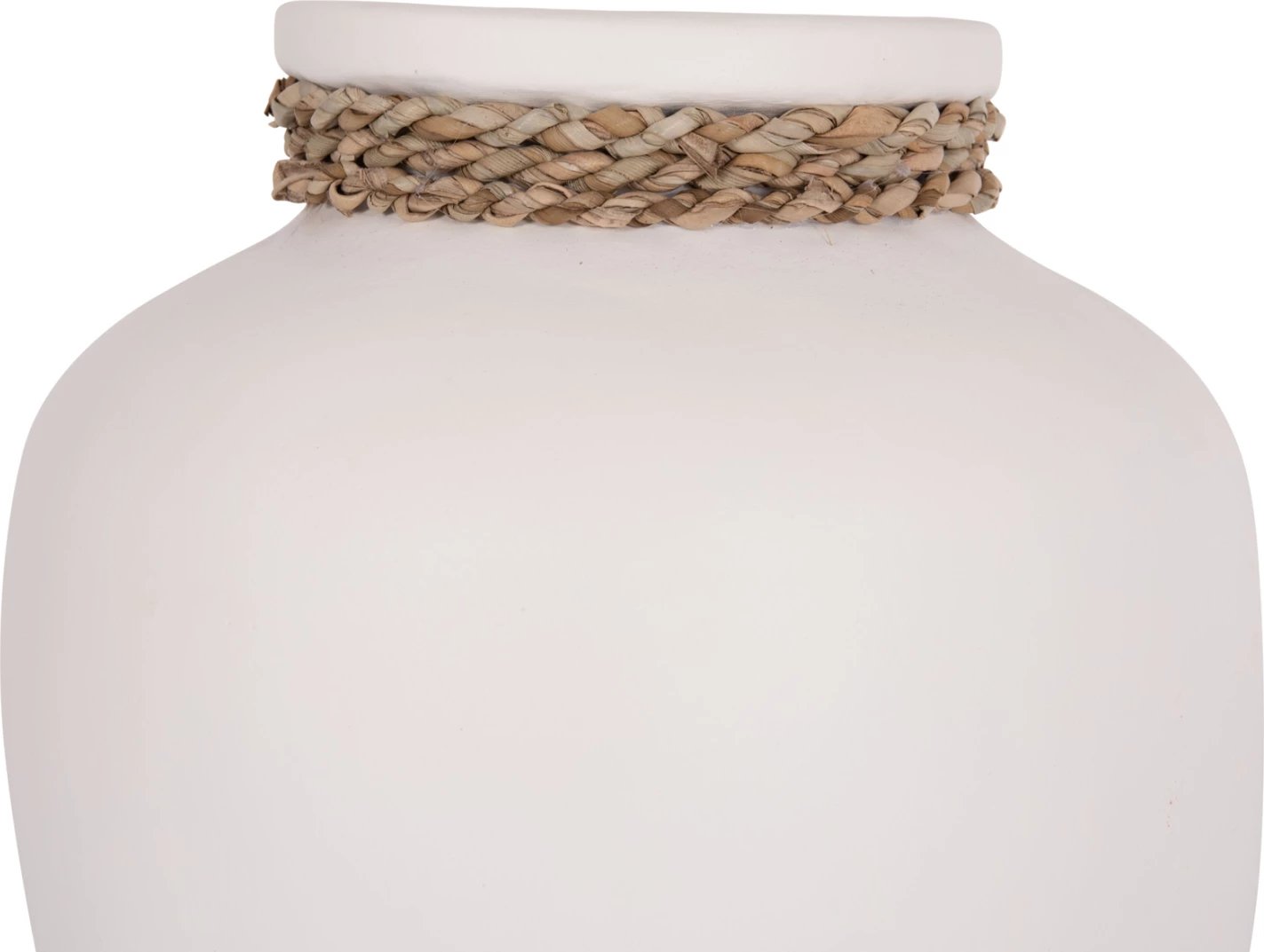 Vazo dekorative tavoline CAMMER, terrakotë e bardhë, FH4687.02S, 22x20cm