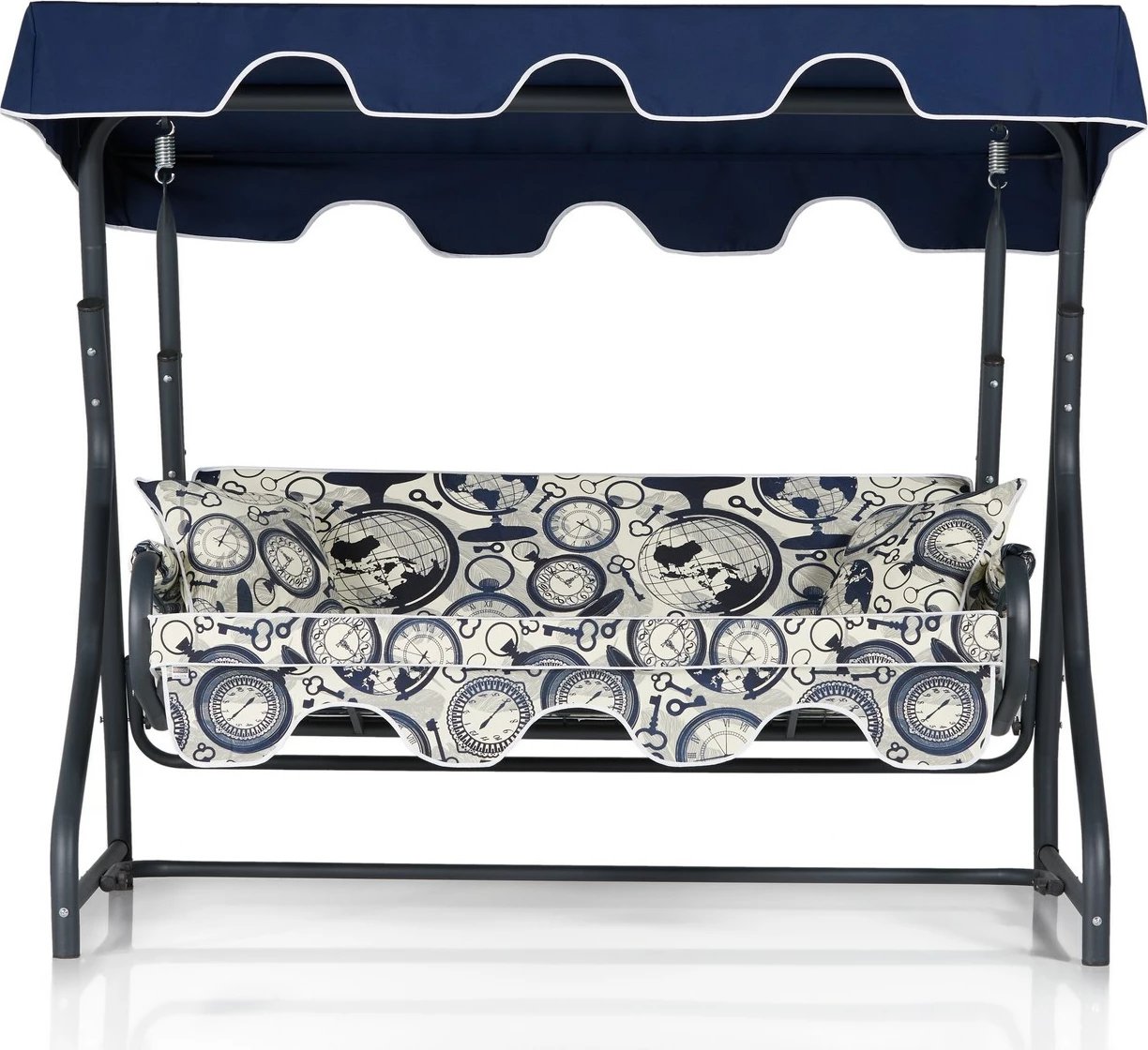 Karrige lëkundëse dyshe për kopsht, Morus Saat, shumëngjyrëshe