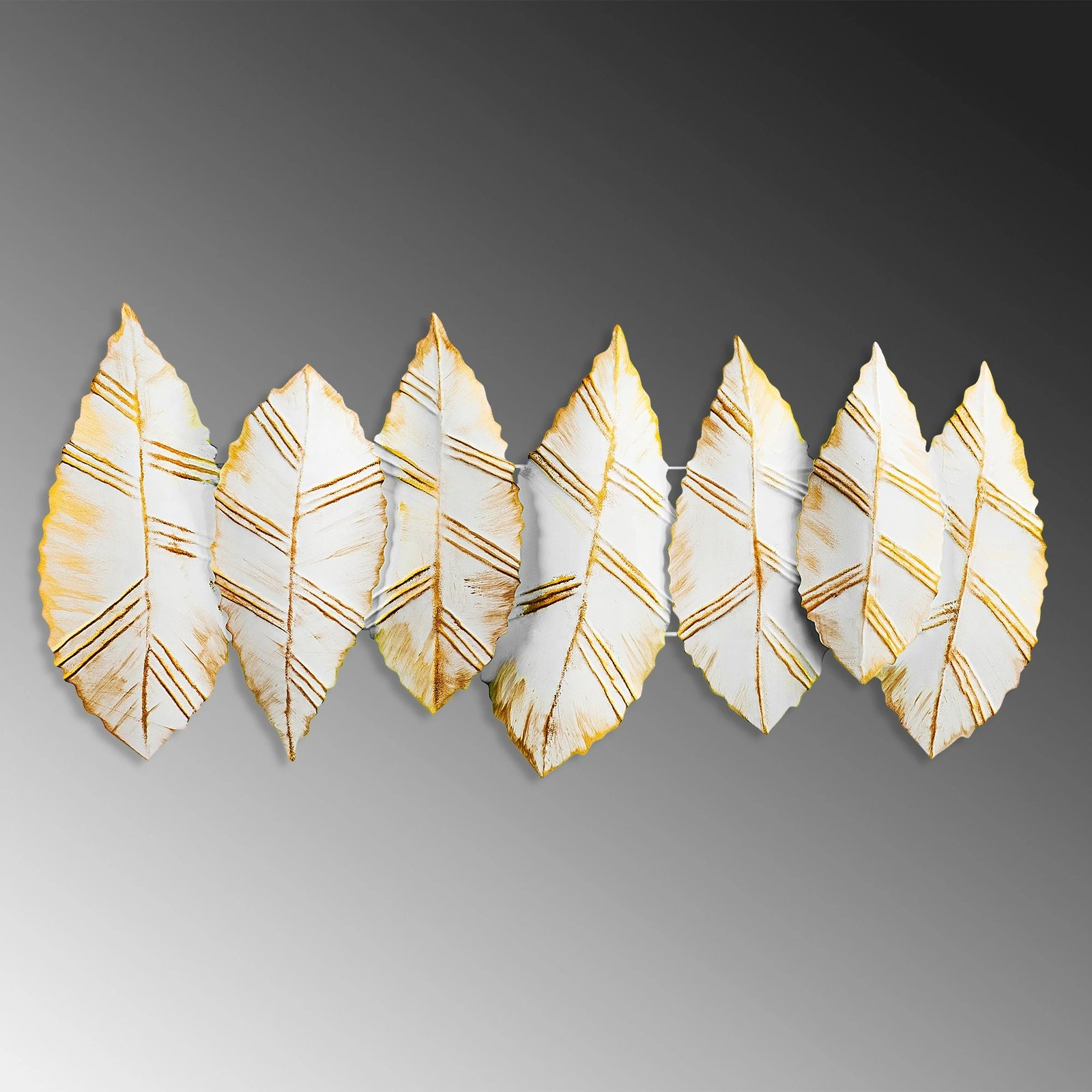 Aksesor dekorativ metalik për mur, Wallity, Hornbeam 3, shumëngjyrësh, 52x114cm