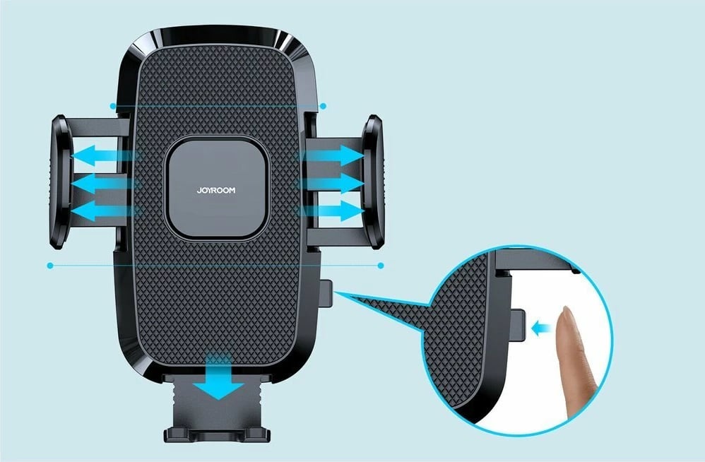 Mbajtës telefoni për veturë Joyroom JR-ZS259, për grilë ajri, i zi