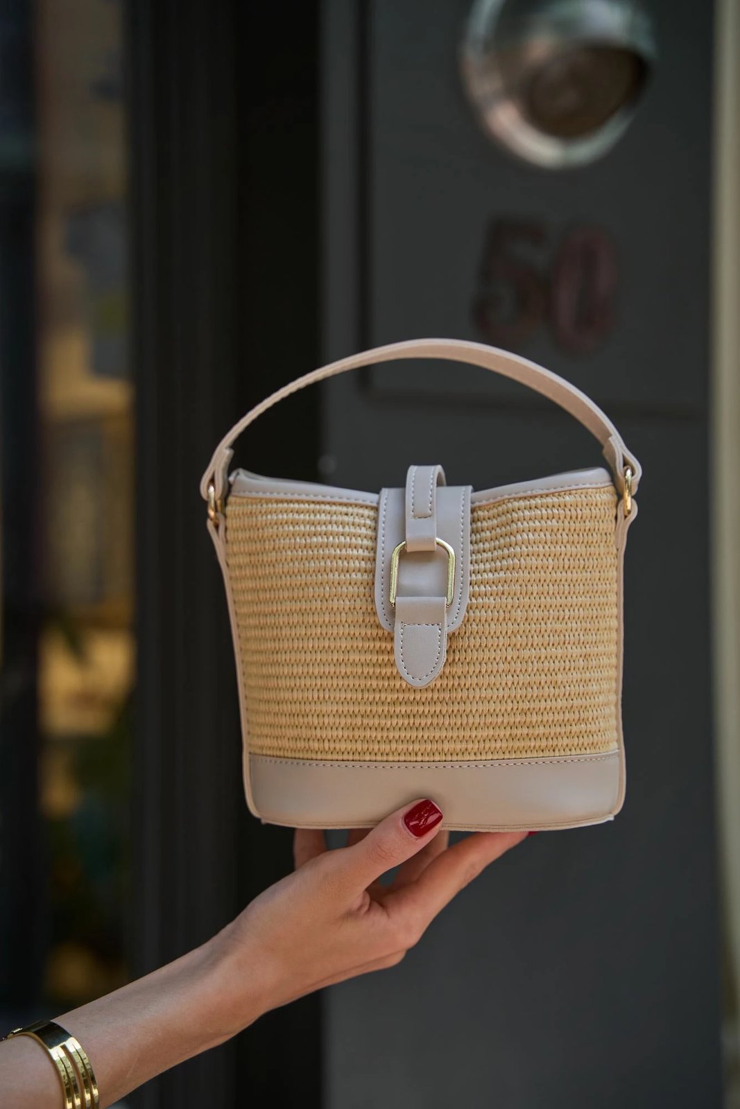 Çantë dore Zoozie Bags, MK1020225SV10-018, krem dhe lisi