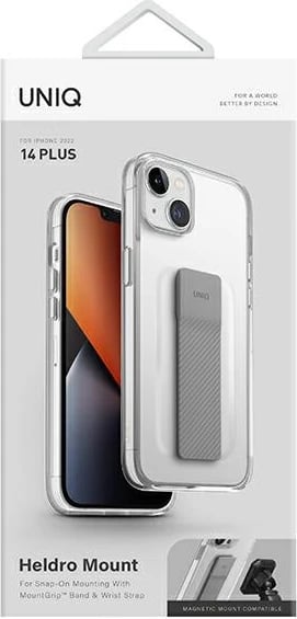 Mbështjellës UNIQ Heldro Mount për iPhone 14 Plus, transparent