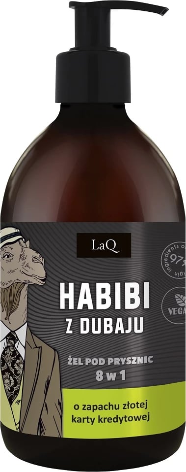 Xhel dushi 8-në-1 për meshkuj LaQ Habibi nga Dubai 500ml Xhel dushi 8-në-1 për meshkuj LaQ Habibi nga Dubai 500ml