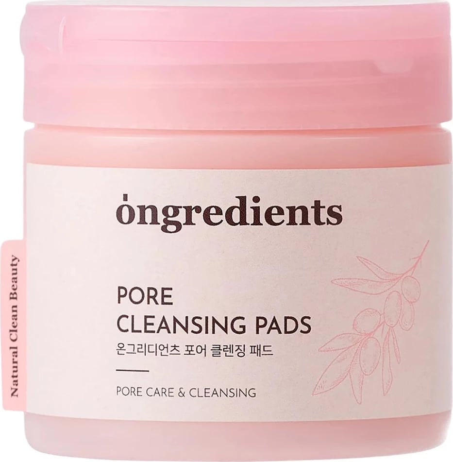 Pllaka pastruese për fytyrë Ongredients Pore Cleansing Pads për femra, 60 copë