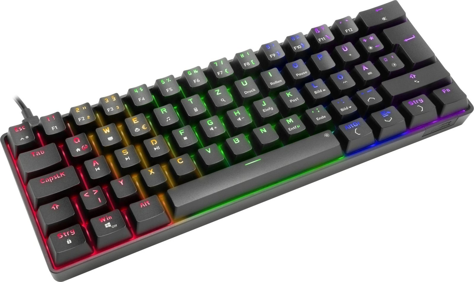 Tastierë gaming Speedlink ATMOS RGB, mekanike, me drita RGB