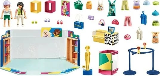 Set lodrash Playmobil My Life 71534 Clothing Boutique, 76 pjesë