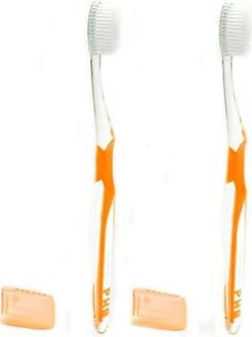 Furça dhëmbësh PHB Duplo Brush Medium 2 copë portokalli