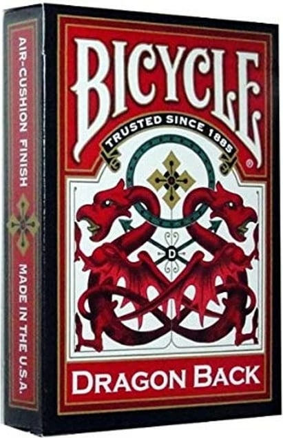 Letra loje Bicycle Red Dragon Back, 54 copë, Anglisht