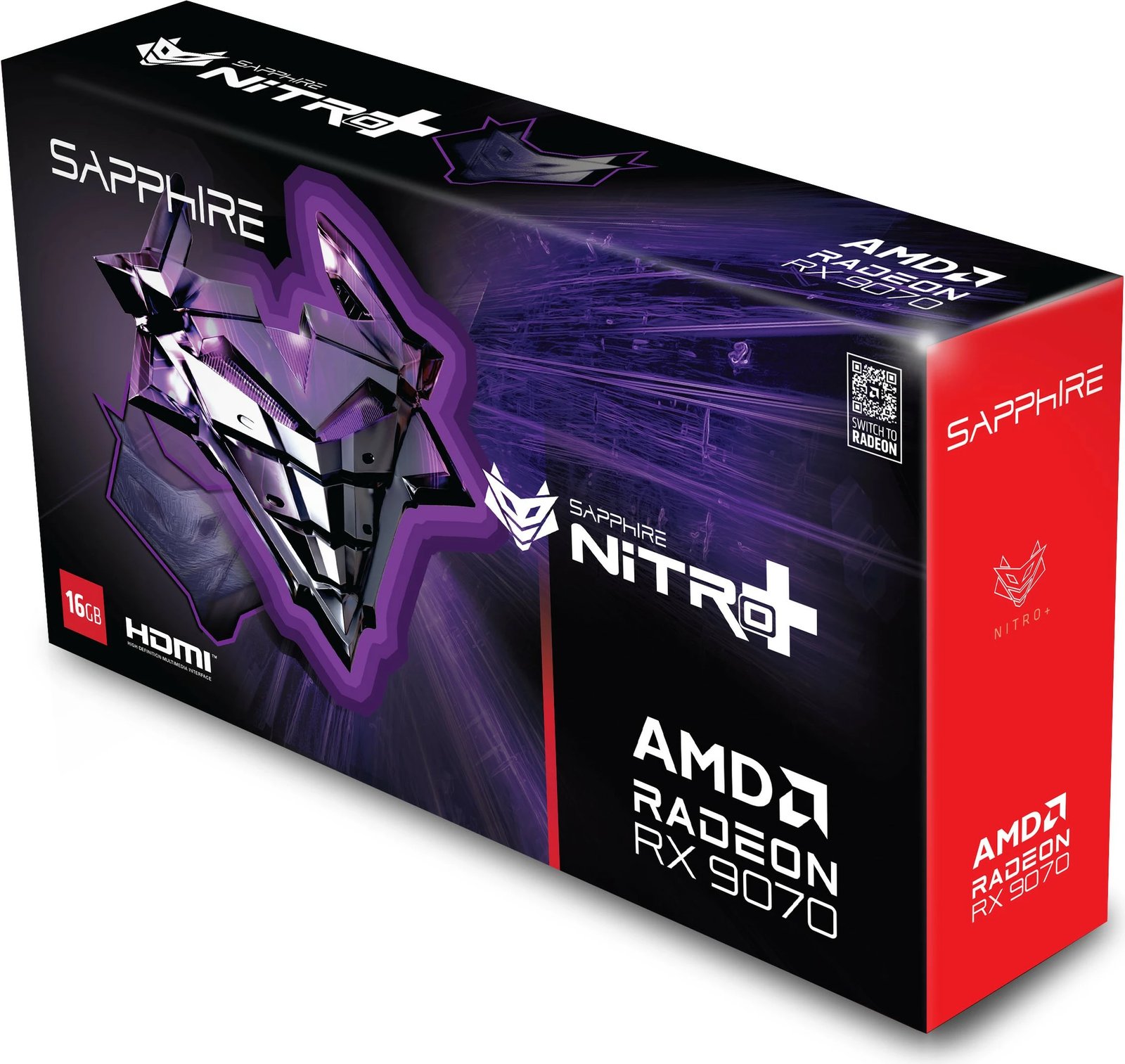 Kartelë grafike Sapphire NITRO+ Radeon RX 9070, 16 GB, GDDR6, PCI Express x16 5.0, Gri