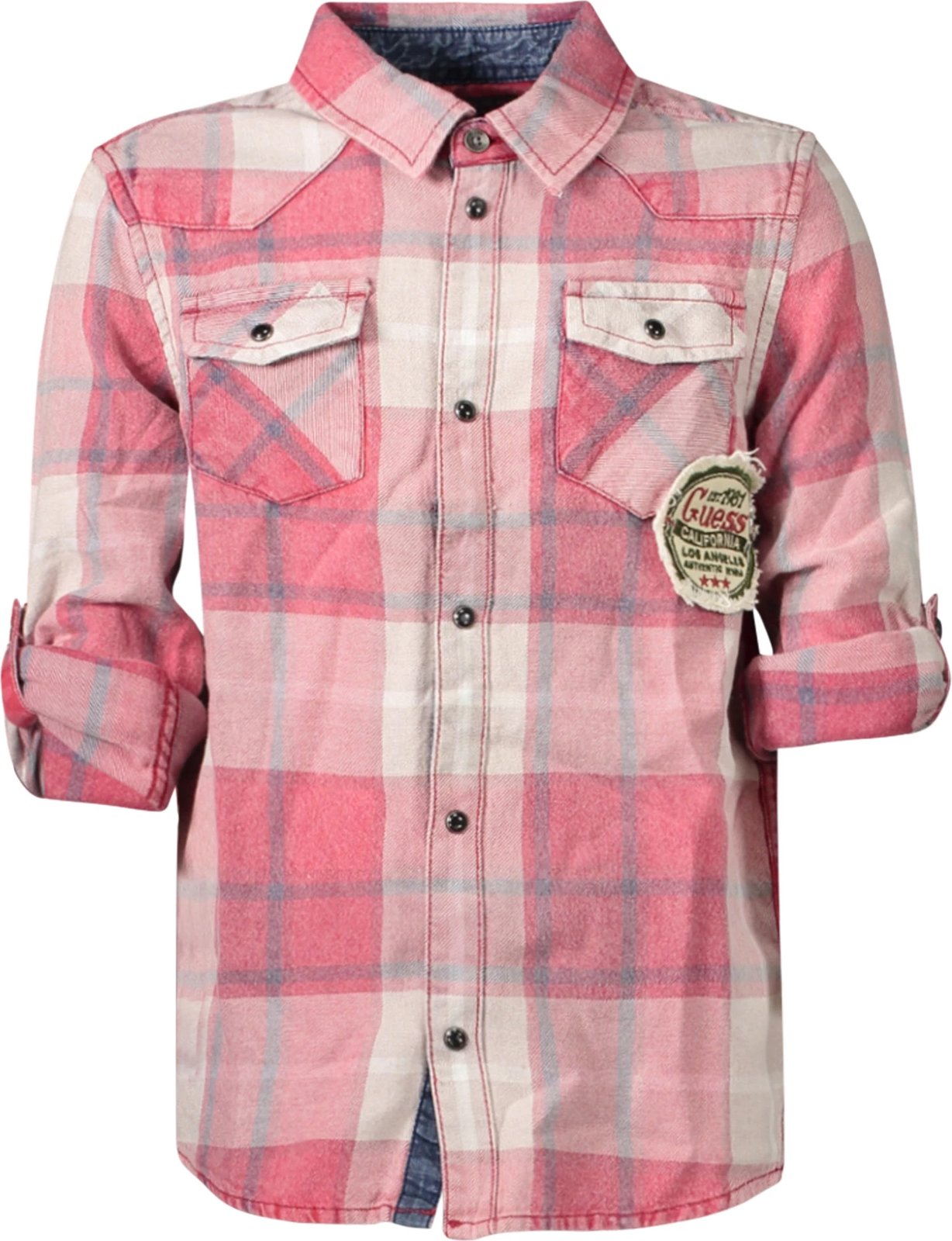 Këmishë për djem GUESS JEANS, e kuqe
