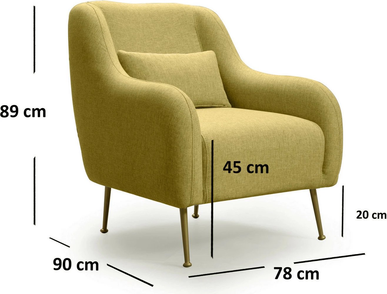 Karrige krahu Sevilla, e verdhë