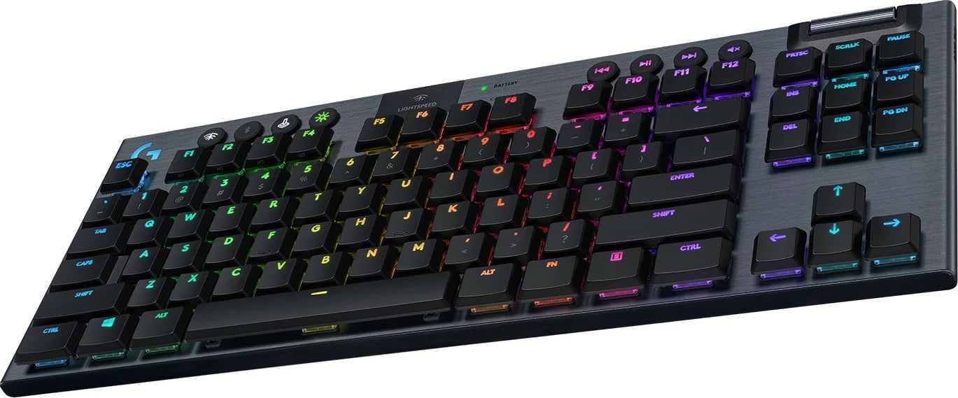 Tastierë mekanike Logitech G G915 TKL, RGB, Wireless, USB, QWERTZ, Carbon