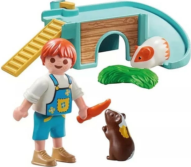 Set lodrash Playmobil My Life 71746 me figurë djaloshi dhe kavie