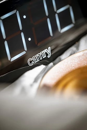 Radio-Alarm me orë, Adler CR 1156, AM/FM, ekran LED 1.8", 2 alarme, 20 stacione, rregullim ndriçimi, rezervë me bateri, zi