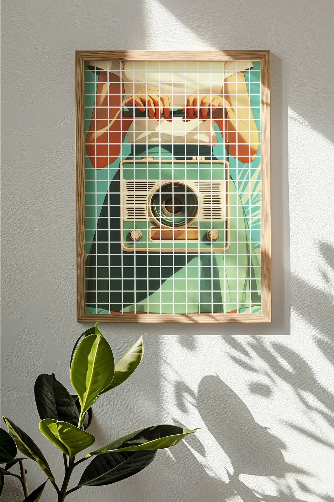 Pikturë dekorative me kornizë, shumëngjyrëshe, Popkare11, 33x48cm