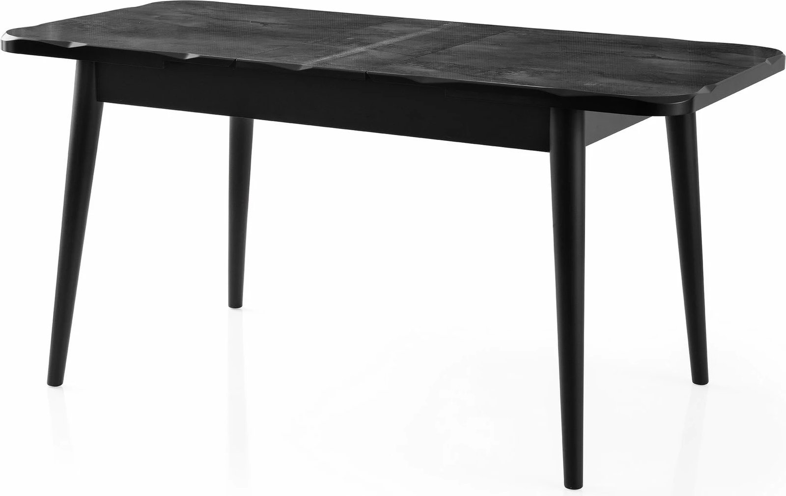 Tavolinë ngrënie me zgjatje, ngjyrë e zezë, Skye Decor, Crea - 2941