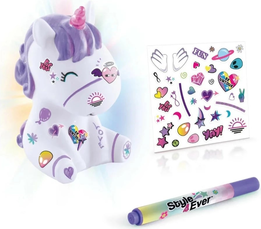 Set dekorimi DIY Epee Glowing Decorozes, Unicorn Sweet, shumëngjyrësh