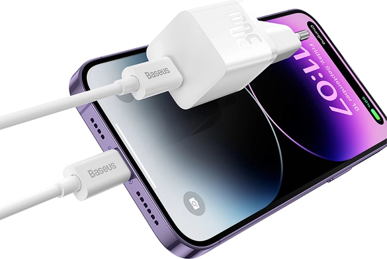 Karikues muri Baseus GaN5, 30W, USB-C, i bardhë