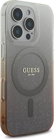 Mbështjellës Guess IML Glitter Gradient MagSafe për iPhone 16 Pro, Kafe Mbështjellës Guess IML Glitter Gradient MagSafe për iPhone 16 Pro, Kafe